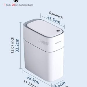 Smart Touchless Motion Sensor Trash Can Automatic Privacy Garbage Can with Lid 3.5 Slim Trash Bin