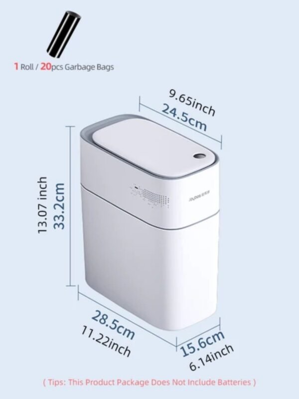 Smart Touchless Motion Sensor Trash Can Automatic Privacy Garbage Can with Lid 3.5 Slim Trash Bin